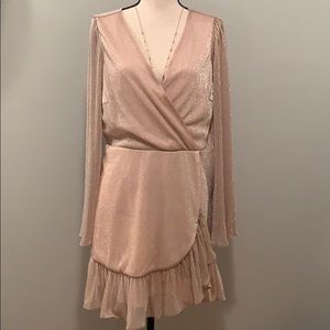 Blush Sparkle Cocktail Dress by Saks Fifth Avenue
